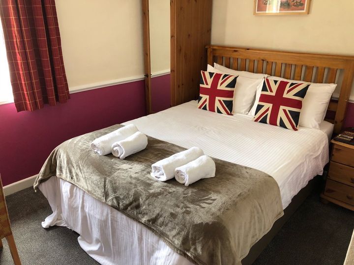 One of the double rooms at The Woolaston Inn