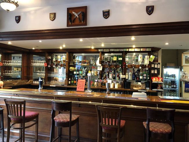 The bar at The Woolaston Inn